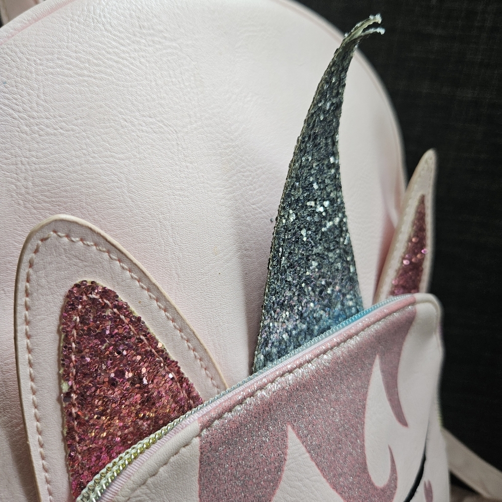 3/$5 Pink Unicorn Kids Glitter Mini Backpack - Picture 5 of 10